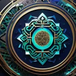 AI 이미지 생성의 전통 예술과의 관계 - **Prompt:** A visually stunning digital painting depicting the harmonious fusion of traditional Isla...