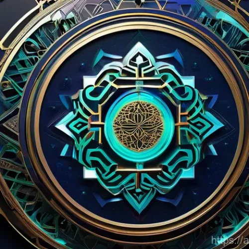 AI 이미지 생성의 전통 예술과의 관계 - **Prompt:** A visually stunning digital painting depicting the harmonious fusion of traditional Isla...