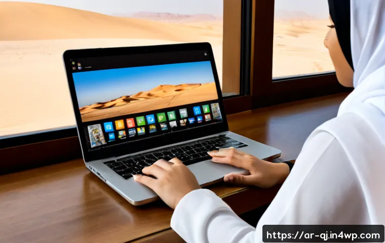 AI 이미지 생성의 플랫폼 선택 가이드 - Photorealistic modern home office in Riyadh, modest Arab woman wearing an elegant neutral abaya and ...
